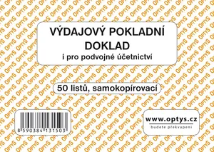 Výdajový doklad A6, samopropisovací, 50 listů 1315